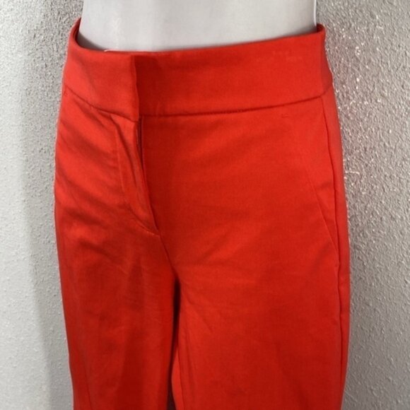 J. Crew Remi Grenadine Red-Orange Ankle Stretch Pants 0P - Picture 6 of 11